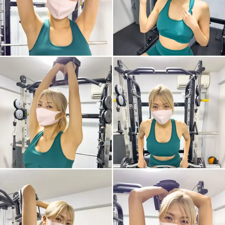 ゴールドプランのアナタには、バーベルで限界まで追い込む私の動画を解禁するわ。
重圧に耐えて躍動する爆尻と、着衣が汗で張