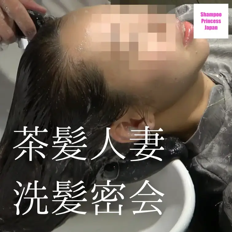 「茶髪ロング人妻　髪フェチ美容師と閉店後のシャンプー密会」

誰もいない閉店したサロンで、茶髪ロングが美しい人妻を呼
