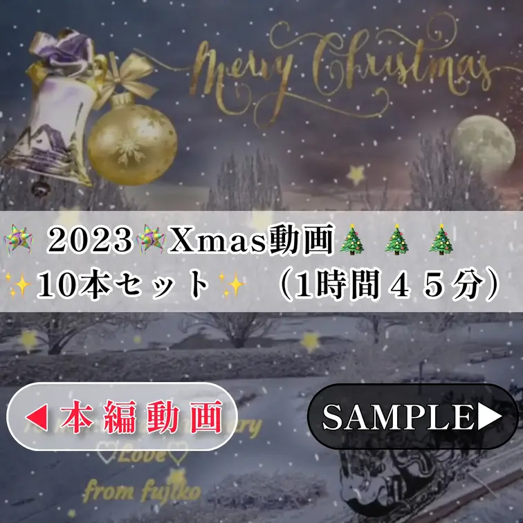 【2025XmasSpecial単品販売】
🪅🎄🪅🎄🪅🎄🪅🎄🪅🎄🪅🎄
2023🪅Xmas動画✨10本セット✨
10