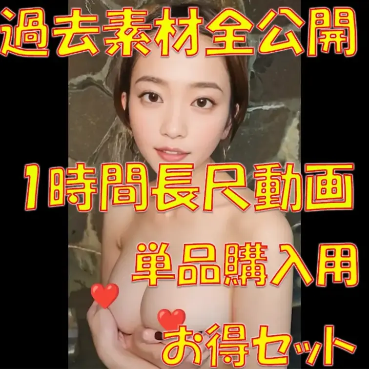💖過去素材全公開💖1時間長尺動画💖単品購入用お得セット💖










※撮影許可を得ていま