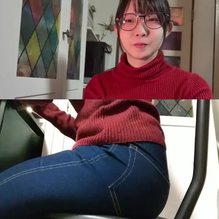 ２画面動画で、話をしながら、おならします。