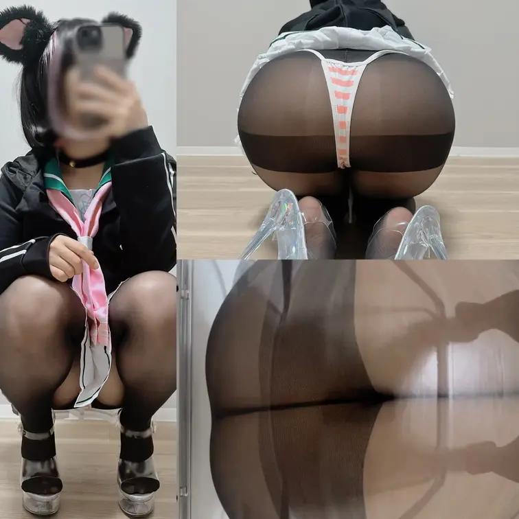 昨日のカ◯サちゃんコスプレで透明椅子🪑💓
デカ尻で椅子ぎしぎし言っちゃってるけど許して🫢🍑💕
