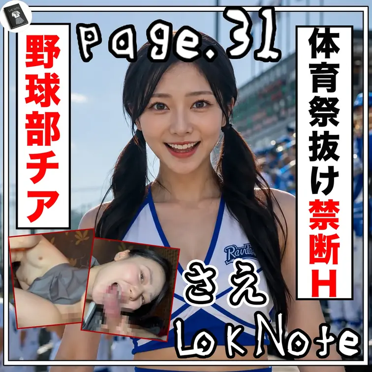 L〇K NOTEのおすすめ作品 【爆美女体育祭応援団長×チア部長が後夜祭抜け出しックス】
