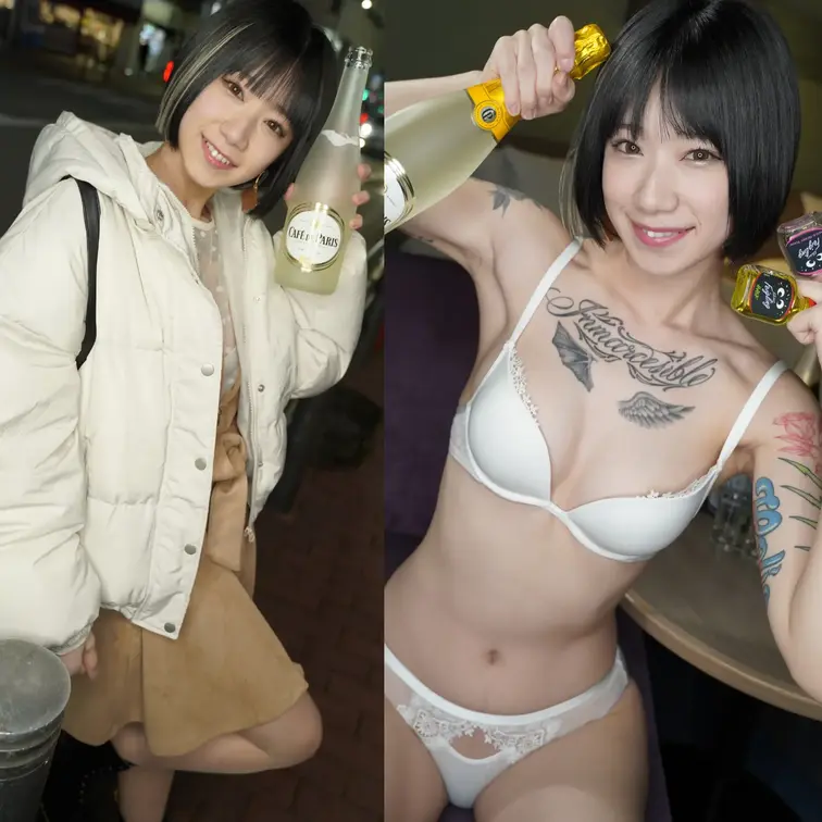 【脱いだらすごい！！】  出会ったギャルと朝までパコる最高の１日

騎乗位の動きがヤバイスケベギャルです。
クリが
