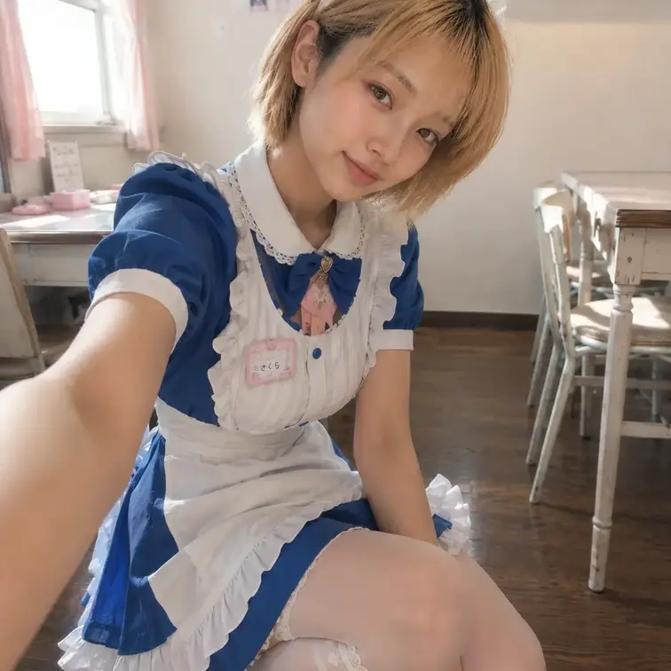 メイド服着たよー！！！
みてみて！！♡