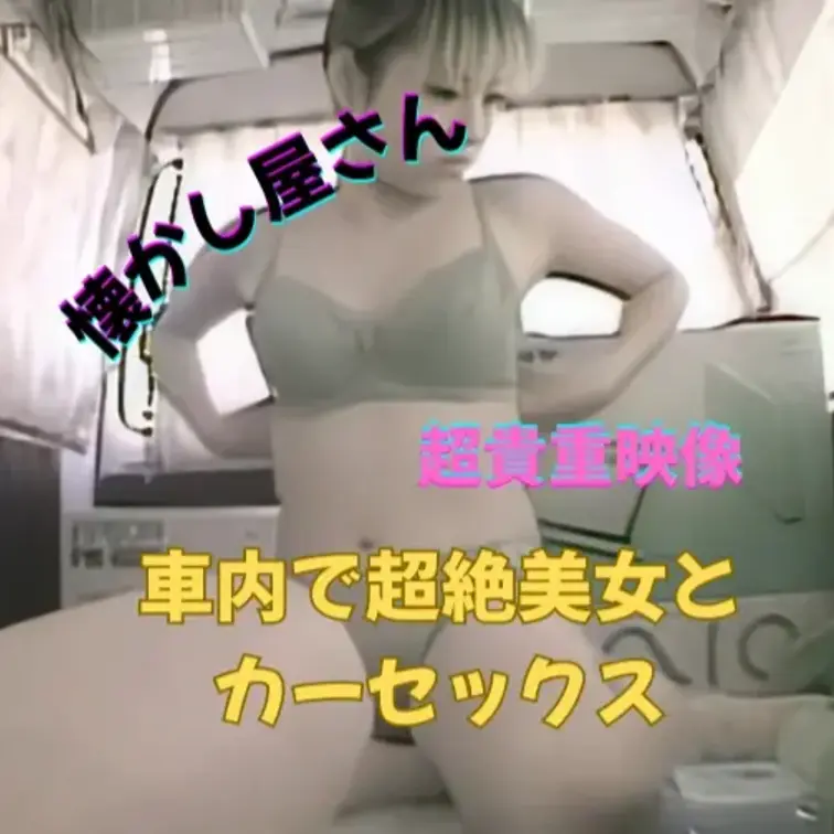 【超貴重映像】
超絶スレンダー美女と
密室カーセックス