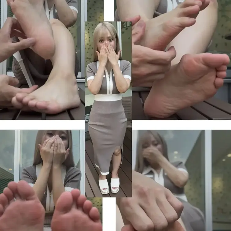 パンチラ有り！ギャル系美女23.5cm超絶激弱足裏くすぐりで大暴れ！5分26秒

サンダル脱ぎ17秒から撮影してます
