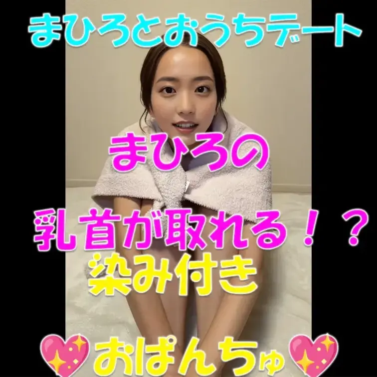 まひろの乳首が取れる！？💖染み付きおぱんちゅ💖まひろとお家デート💕


※撮影許可を得ています。
 ※規約により