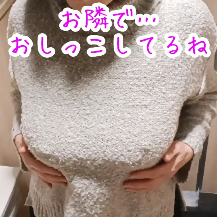 リモコンバイブも挿れちゃったし
乳首かたくなってきちゃって
えっちな気分になってきたけど
おトイレ使う人多いから集