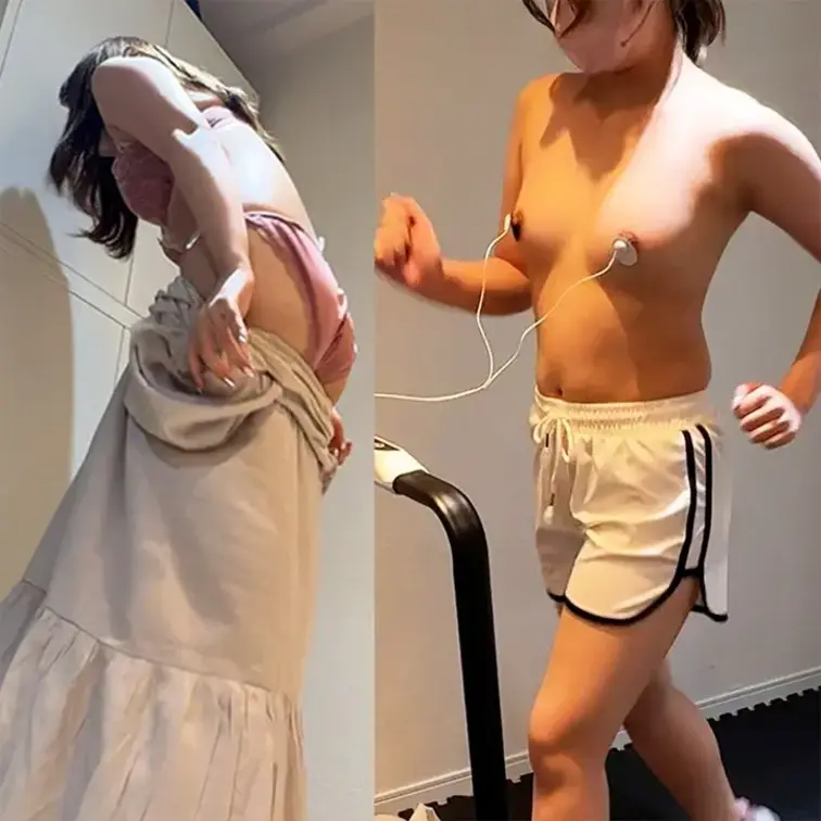 走る！揺れる！おっぱいランニング　脱毛サロン勤務の美女　セクハラに戸惑い、引きつる笑顔

今回のお客様：由紀さん 2