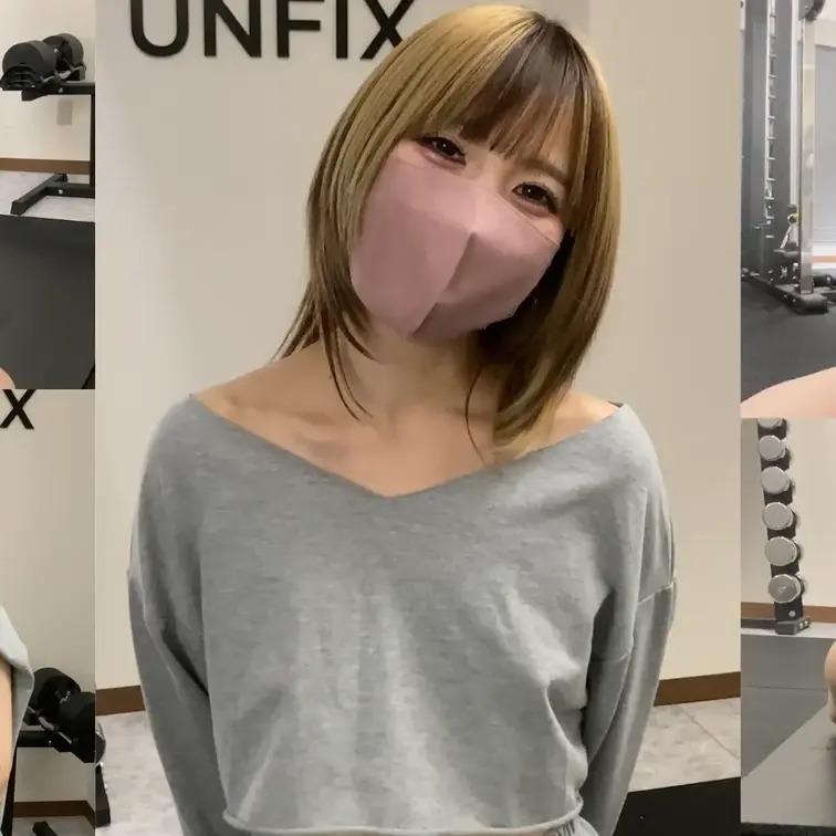 【🏋️チラ見えトレーニング回🏋️筋トレ初心者のもえちゃんのトレーニングに密着✨】
#2 もえ
【22歳 Cカップ】　
