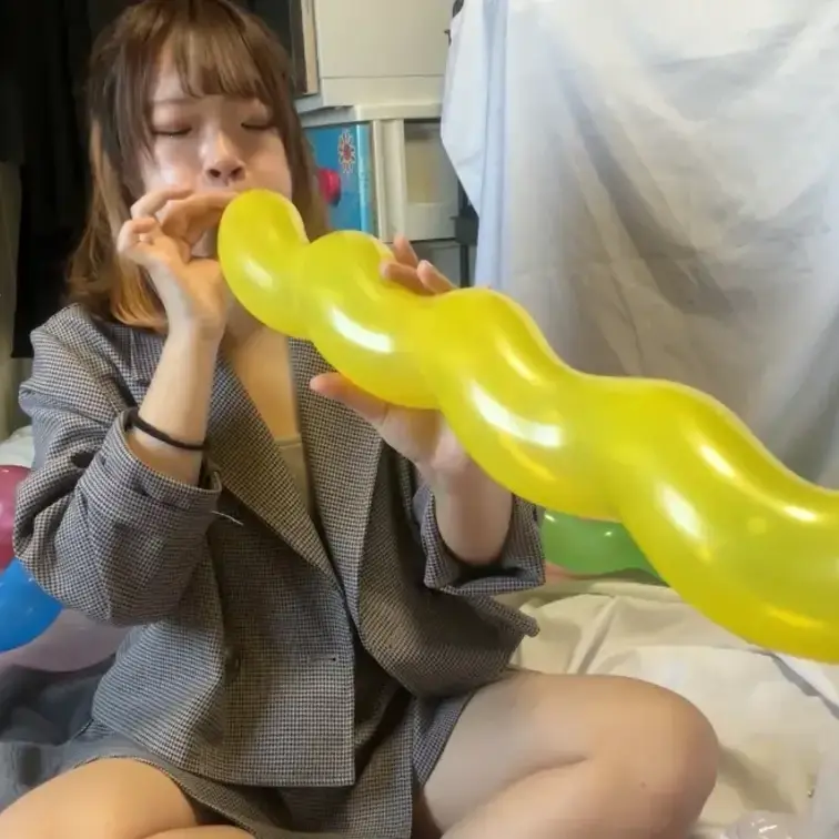 スパイラルバルーン膨らましチャレンジ！