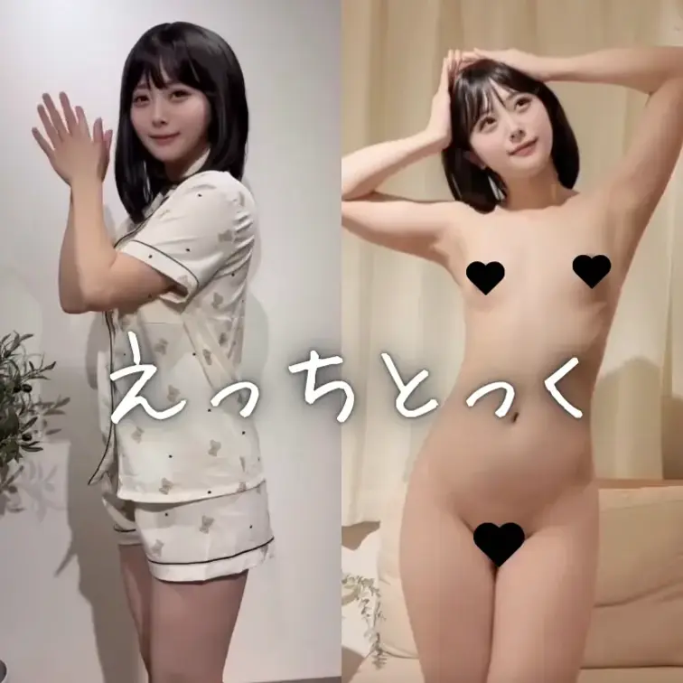 普段踊っているTikTokを全裸で踊っちゃいました🎵💞