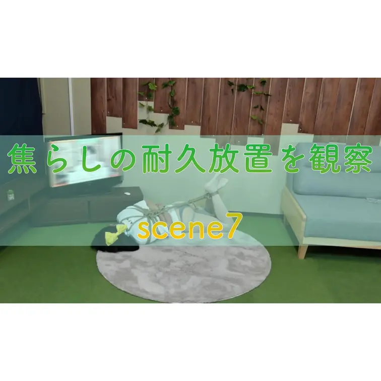 【シーン７】焦らしの耐久放置を観察
[Scene 7] Watch her bask in pleasure