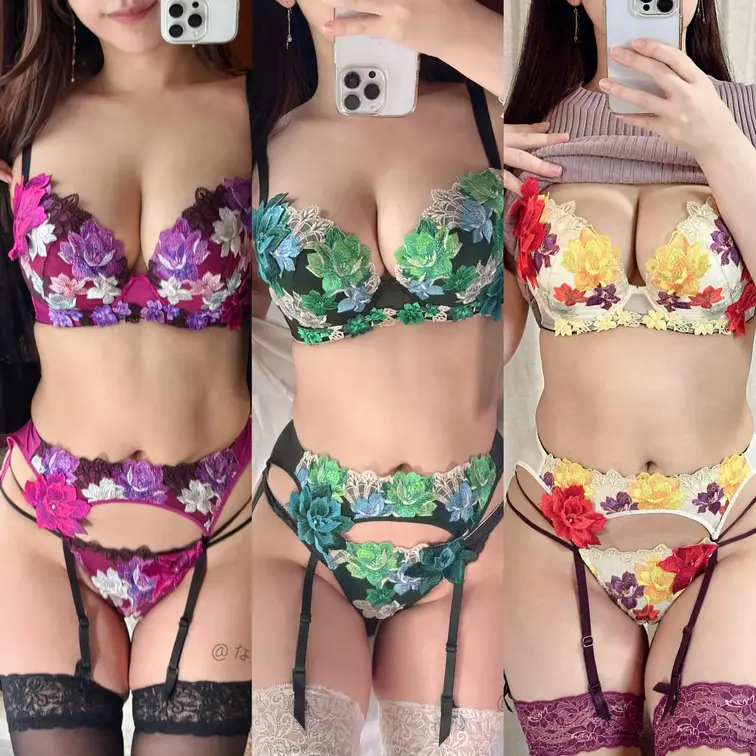 色ちがいサルート♪
パープル💜グリーン💚クリーム💛
今日はどの気分？よければ教えてね♪

大きい写真も載せたよ🫶