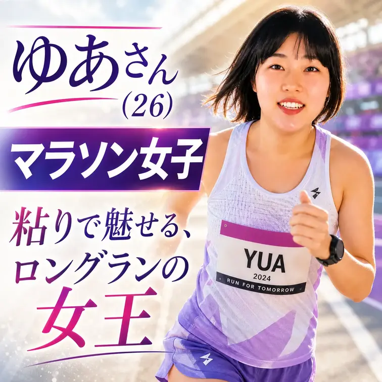 今回はマラソン女子のゆあさんが登場。
普段から走ることが大好きというゆあさん。しかしそんなに重そうなものを付けて走るの大変そうですね...。きっと肩凝りが大変なのでは？
そんな彼女を癒したい！！ (1/2)