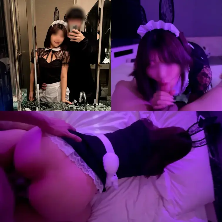 【顔出し】渋谷ハロウィンで激かわメイドバニーと弾丸即ハメSEX！

本編顔出し
横＋主観＋バックカメラのマルチアン