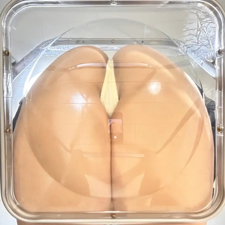 リクエストが多かった
「クリア椅子」の動画をついに撮っちゃいました…🫣

下から覗き見されてるみたいで、
お尻の