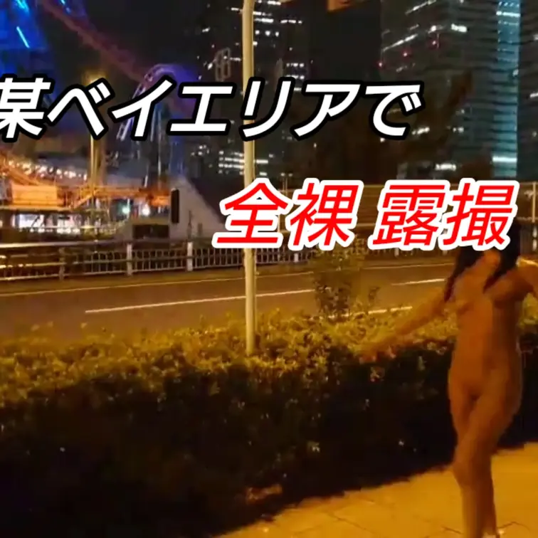 【某ベイエリア全裸で露撮編】　
※Twitter削除動画