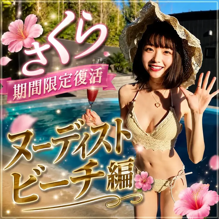 春風さくら期間限定復活！
ヌーディストビーチ編♨️
9月末までの限定で「春風さくら」ちゃんの動画を再投稿します！
9月30日で削除いたしますので、この機会にぜひご覧ください！ (1/2)