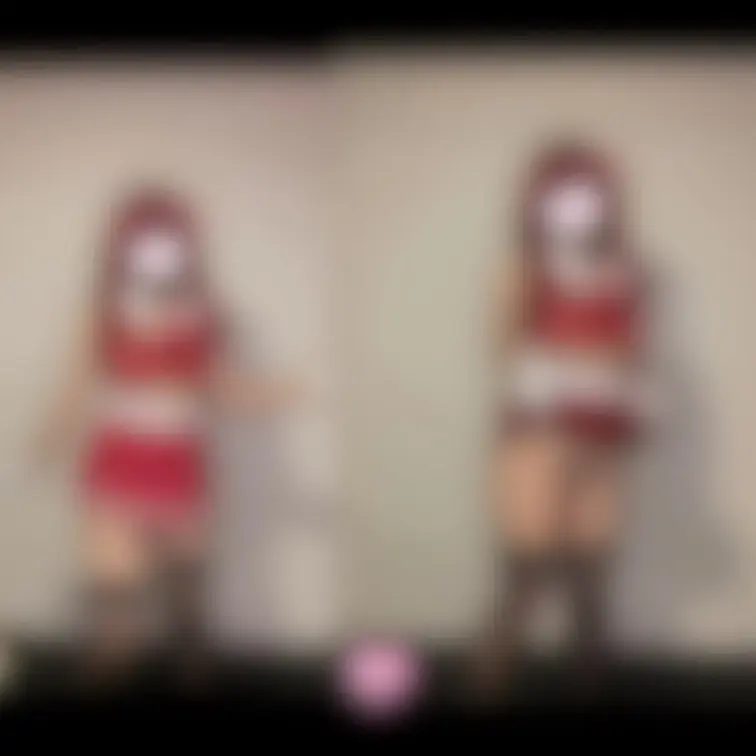 TikTokのダンス動画と並べてみたよ②