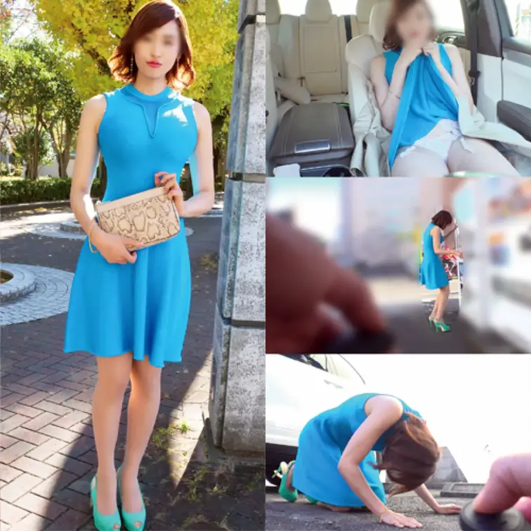 こんな女優さんみたいな人妻も浮気しちゃうんですね…。車の中でイチャイチャ～車外でもイタズラ

※SEX編は次回公開予