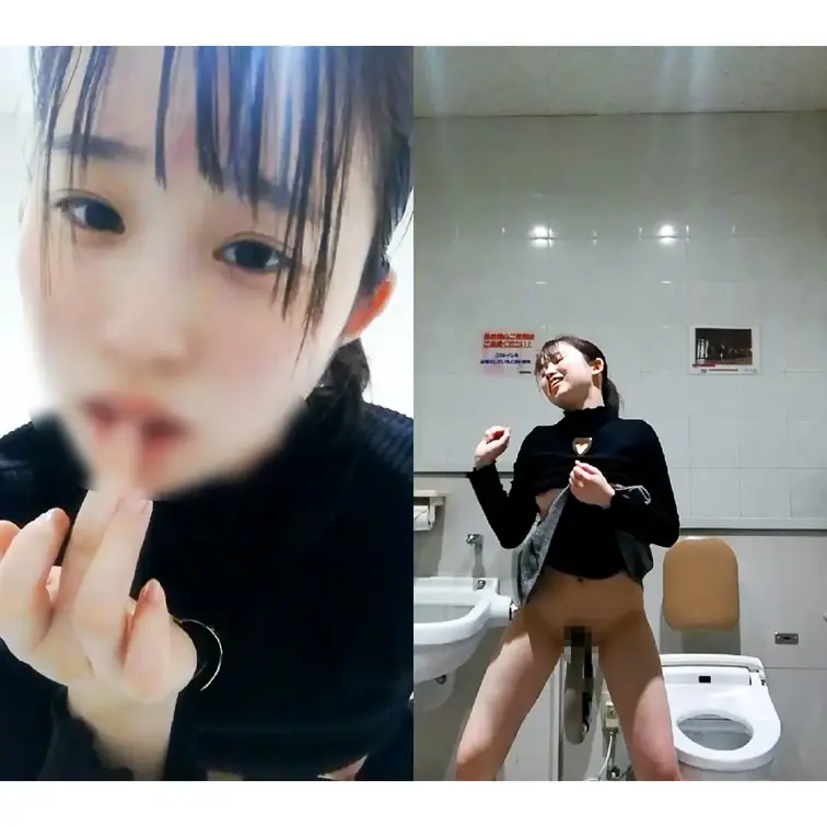 【最強プラン専用】ご当地アイドルがショッピング中に公衆トイレで本気イキオナニー (1/2)
