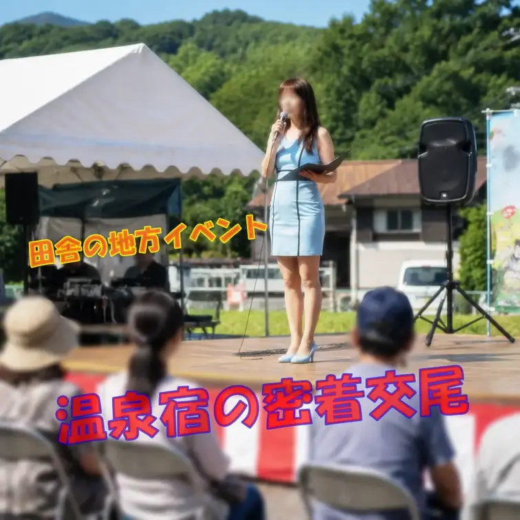 T-Feti💕３人のNTR熟女たち💕の動画: （顔出/アングル３+4）二日目朝からのイベント司会を行ったところ