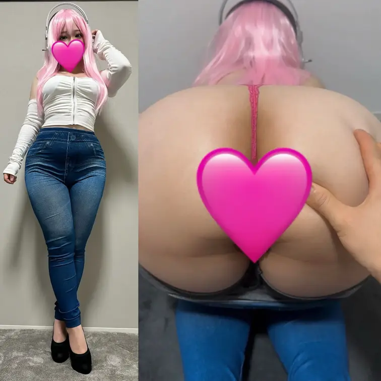 デカ尻丸見えにさせられてアナルイキとクリイキ🥵💕💦 (1/2)