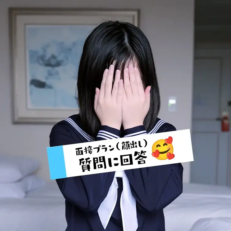 【面接プラン（顔出し）】非合法かと思うほど幼顔すぎる個撮モデルのさくらちゃんが、制服えっちするために持参してくれた○C時