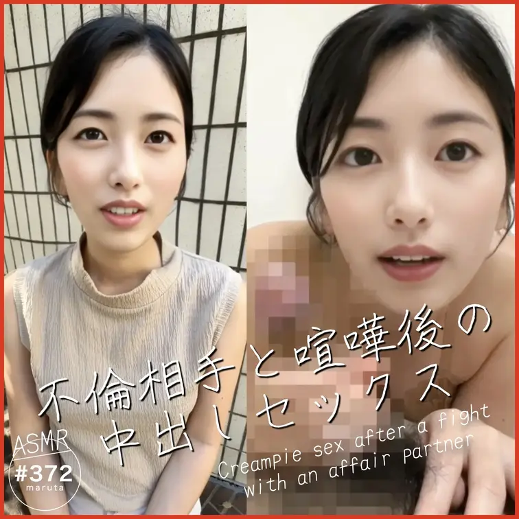 #372【不倫中出しセックス】「奥さんの身体よりいいんだよね？」嫉妬深い愛人と喧嘩した後、中出しして仲直り。