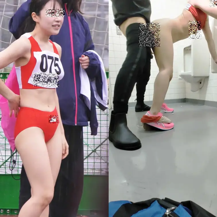 陸上女子性交①　2022年関東地区予選出場　
＜競技場男子トイレで過激性交＞


今回はほんとに激ヤバ動画であせ