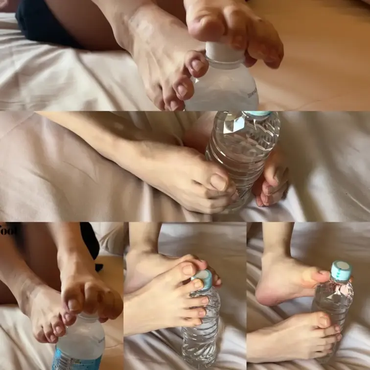 ペットボトルを足で○○動画
ペットボトルをスリスリしたりぐりぐりしたり....
