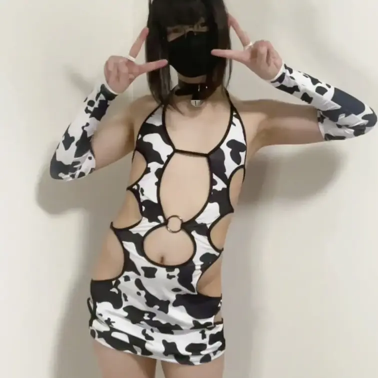 牛柄ボディコン💕