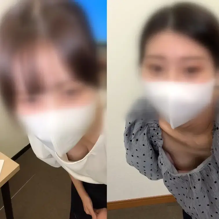 [配信胸ちらハプニング33]前屈み胸ちら/極秘入手(アパレル店員ロープレ)2名分


■被写体一人目
社内での見