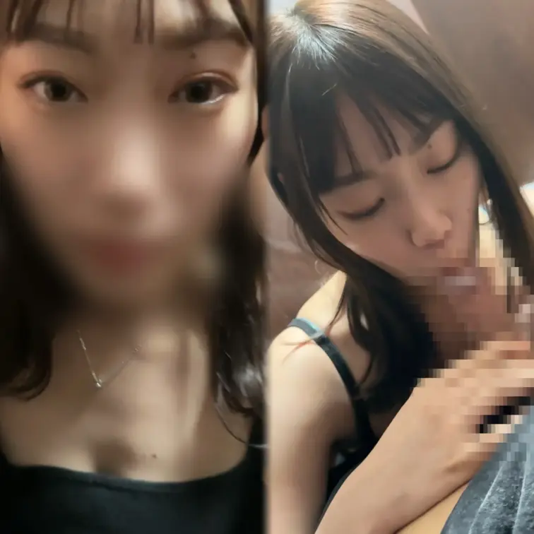 サークルの高身長美人と飲み会中抜け出してフェラしてもらった時の出てきた笑
