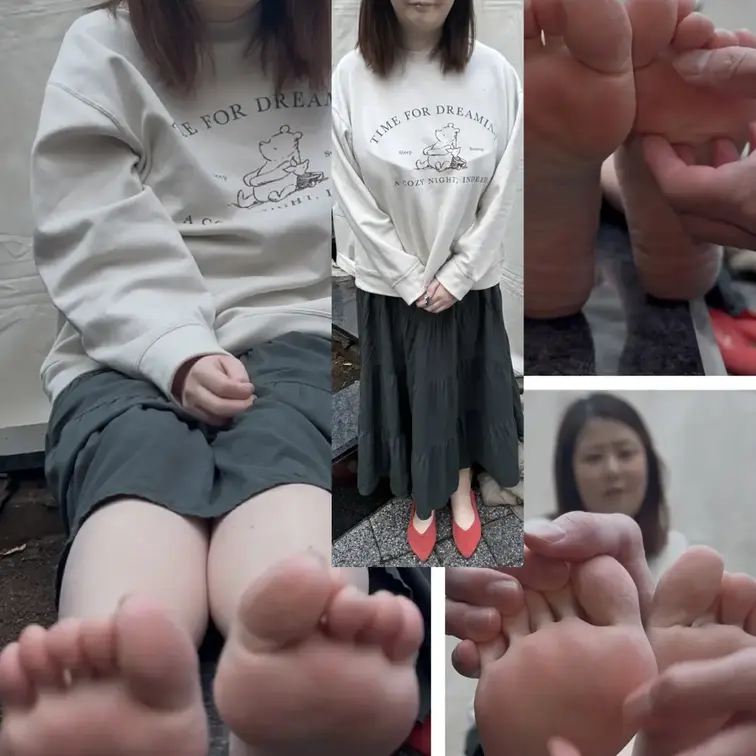 パンプス素足履き美女23.5cmちょい弱足裏くすぐりグーパー！5分15秒

パンプス脱ぎ10秒、グーパー35秒撮影し