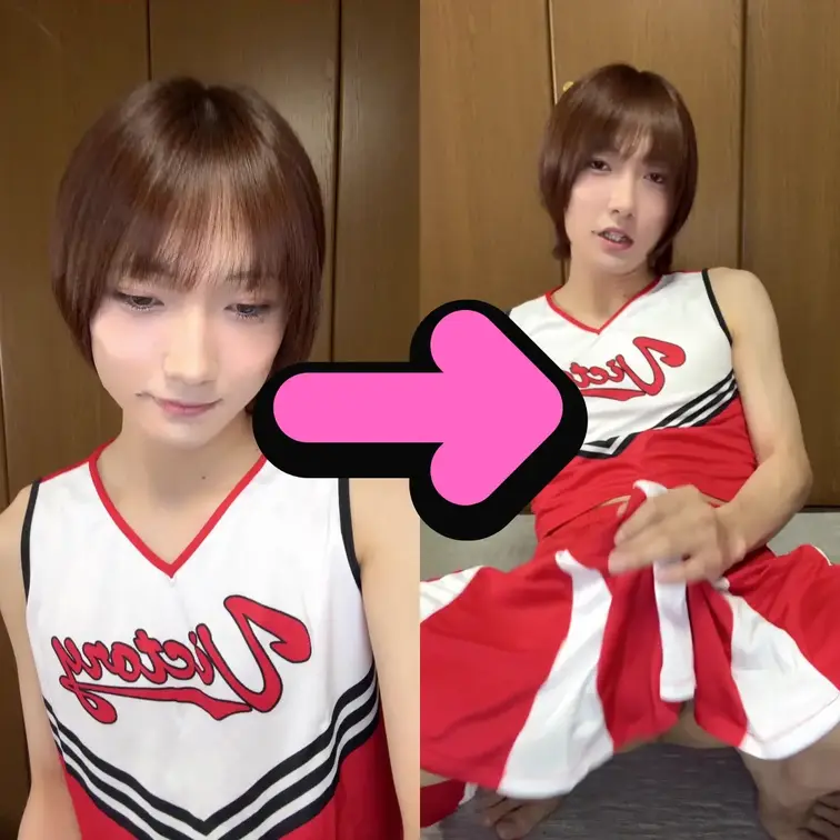 【男の娘】がに股でちん媚オナニー❣ (1/2)