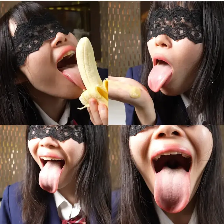 【擬似フェラ・咀嚼】いつでも顔舐めしてくれるデカ舌女子大生④

デカ舌女子大生シリーズ出演モデルによる特別動画。
今回はバナナを使った擬似フェラや咀嚼シーンを収録。

咀嚼フェチの方に向けて制作した作品です。ぜひお楽しみください。