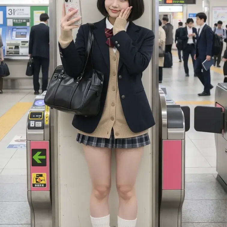 出会い系で22歳って言ってたのにこの格好で待ち合わせ来たらどうする？アリ？ナシ？