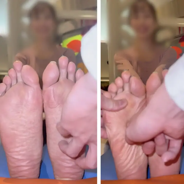 中条あやみ似ネイル美女超ギリシャ型24.5cm足裏くすぐり足ツボグーパー！5分15秒

グーパー50秒撮影しています