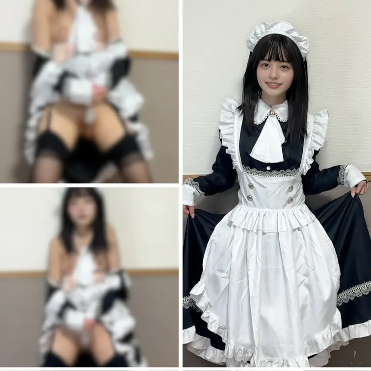 ☕今回は…新作メイド服で立ちオナニー☕
バイブで足が震えるくらい気持ちよくなっちゃいました…💦
（顔出しなし）

