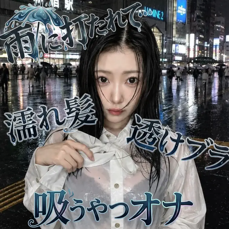 豪雨の日新宿でロケをして
髪の毛も服も雨に打たれてびしょびしょに・・・☔️
そんな日に撮った動画です！

敏感乳首だけでアソコもびしょびしょに・・・
すぐに指でもイっちゃって・・・
今回初めて「吸うやつ」を使ってみました！

初めて試したんだけど私の雑魚ま○こには
吸うやつの吸引力は
「クリ、ちょっと無理かも・・・」と止めてしまうほど
刺激が強すぎて
最後は自分でもビックリするぐらい足がガクガクになりながらイきました🔥

私の初めての吸うやつオナニー、２画面でたっぷり堪能してください🩷
