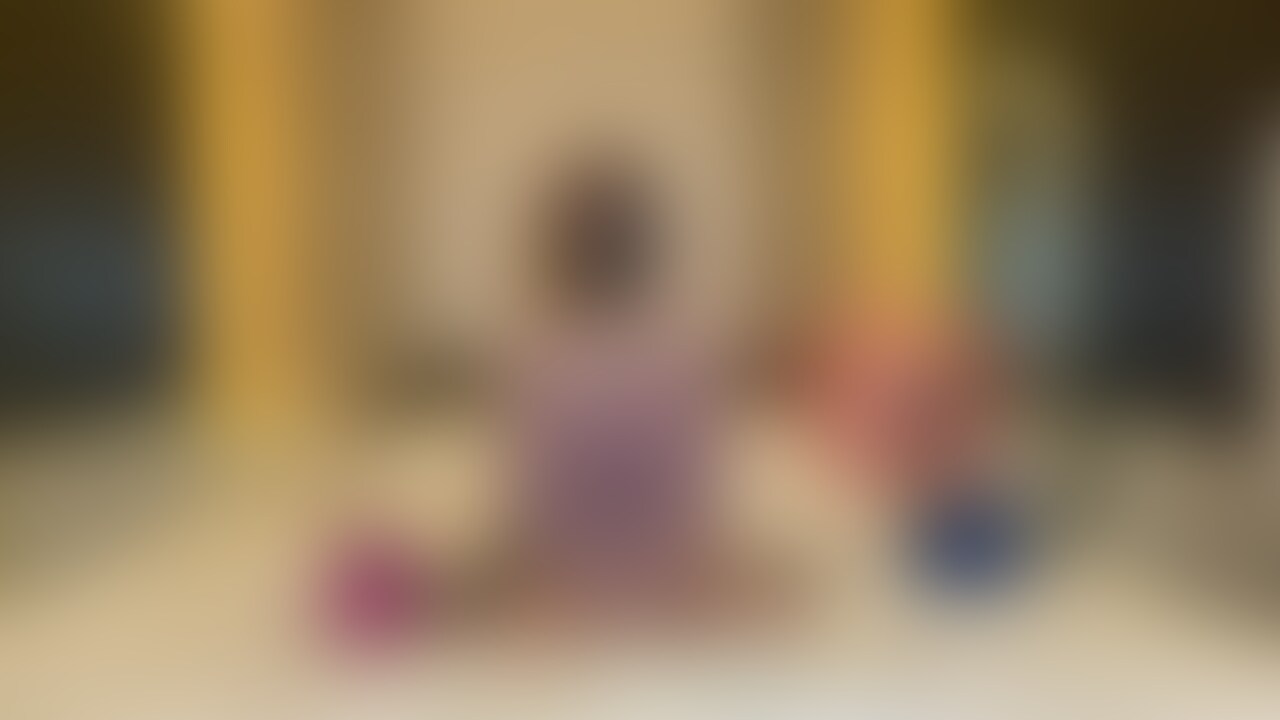 白い大きな風船を膨らませたよ。
最後に風船が破裂しちゃった🫢 (2/2)
