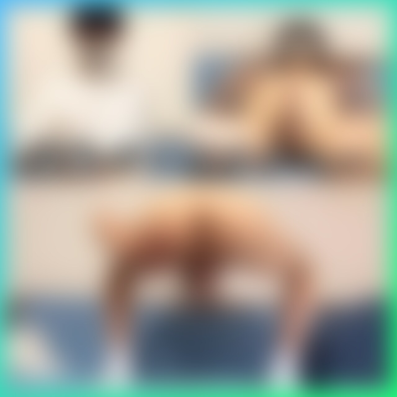 我慢汁が糸引く発情した雄の無様イキ♡ sample 1