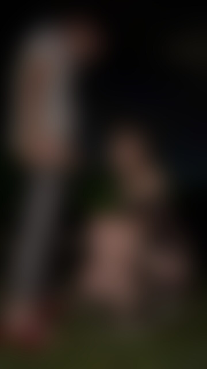 夜の広場で最後まで😊 (2/2)