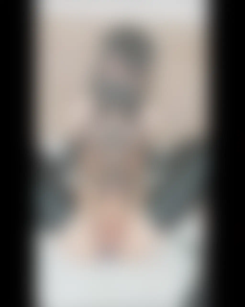 黒レースランジェリーメイドさん♂の透明貫通オナホコキ (2/2)