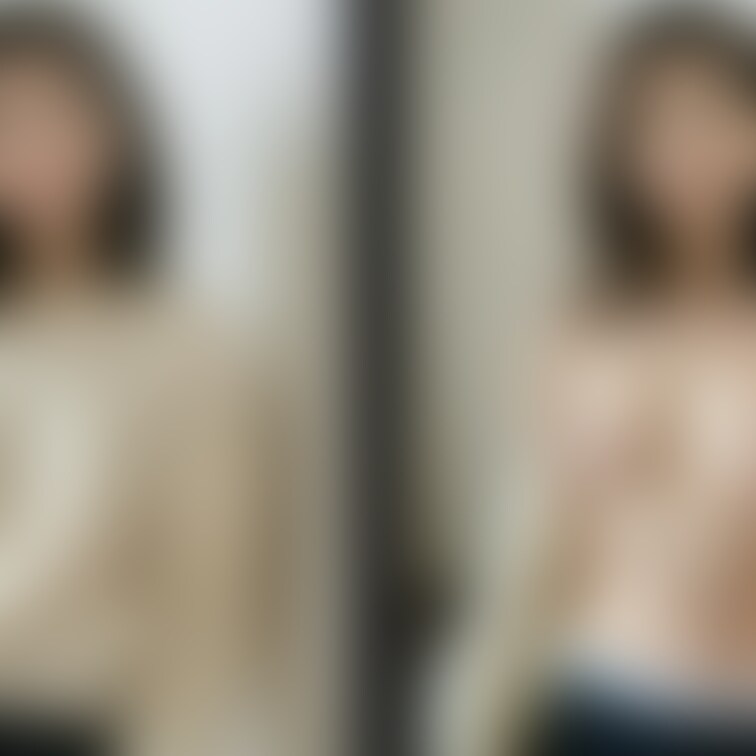 着衣と脱衣を並べた画像です。画像№1022