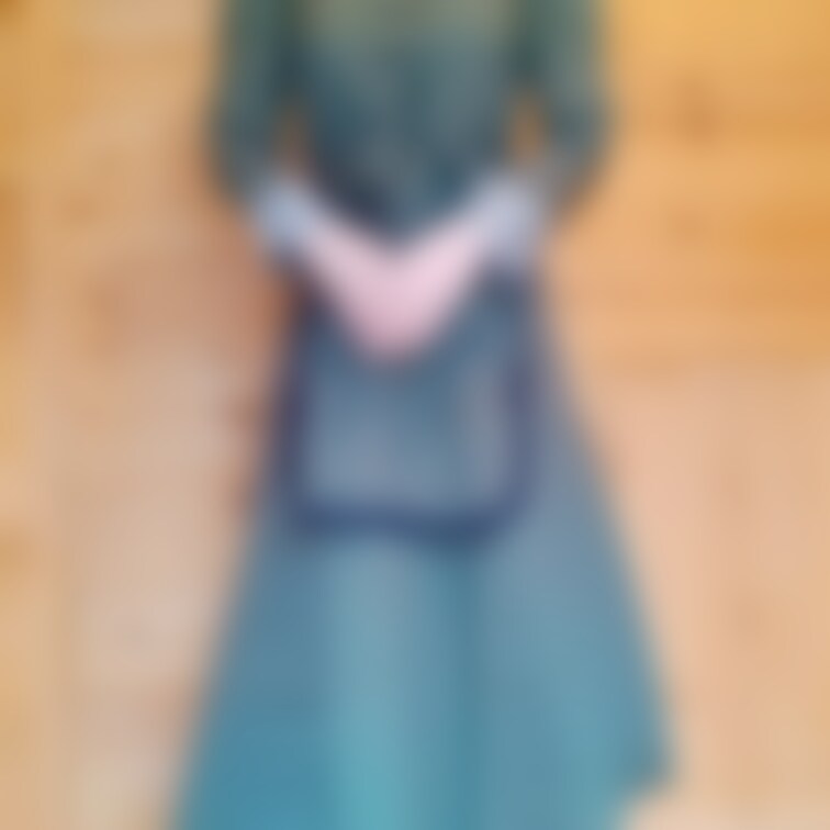 高画質✨メイドさんんコスプレでおパンツの横からクリトリスオナニー♡