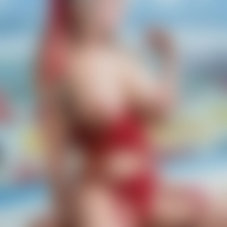 もっちりおっぱいと赤ランジェリー🎀💓